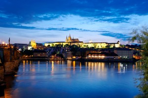 Prague Castle across the Vltava River